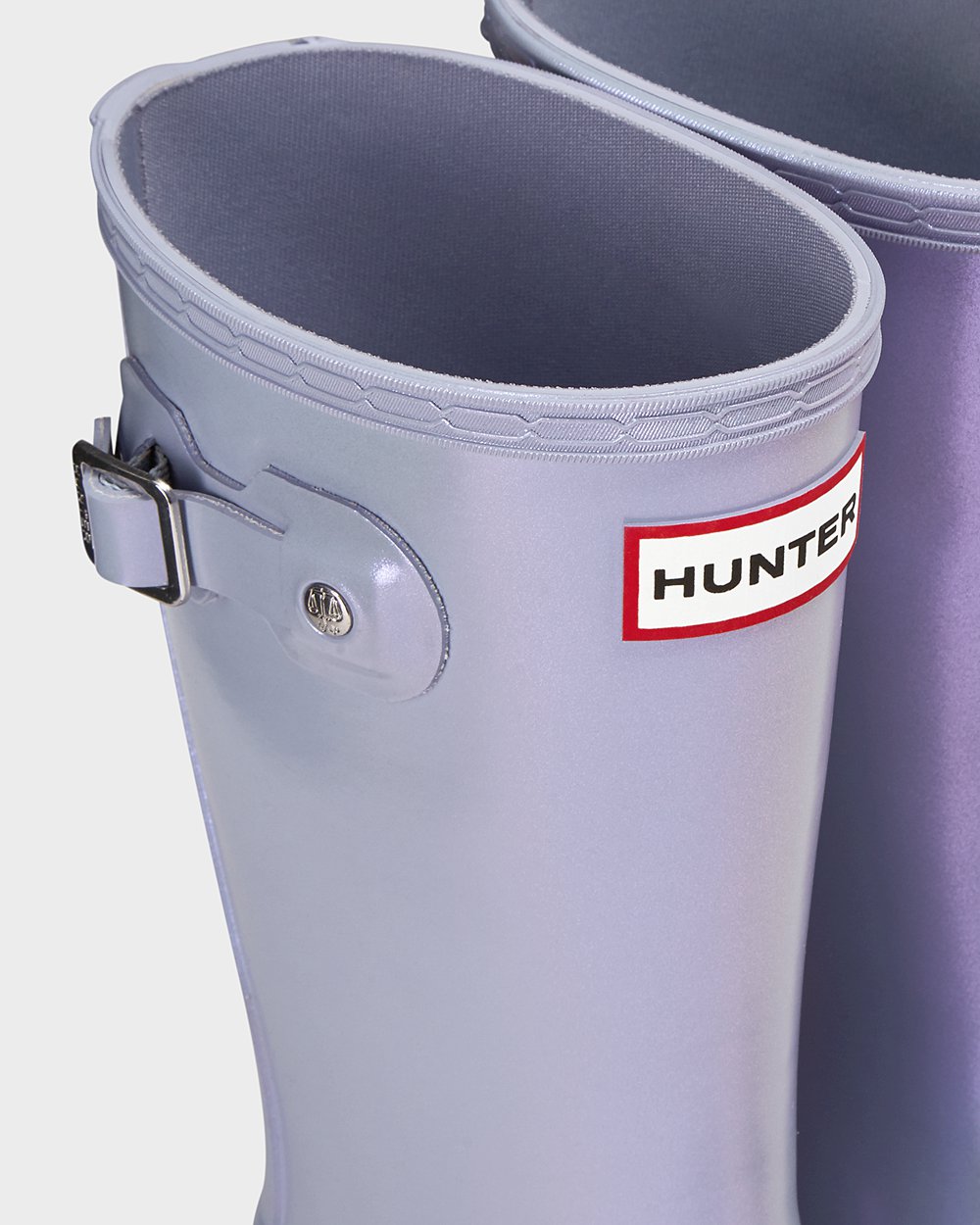 Hunter Niños Original Big Nebula - Botas de Lluvia Moradas - 287-HTFMQS